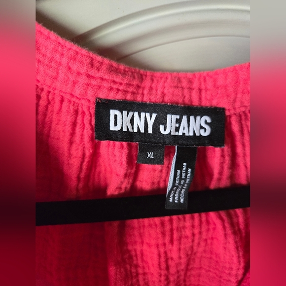 Dkny Jeans Hot Pink Womens Sleeveless Top- XLarge - Picture 5 of 7